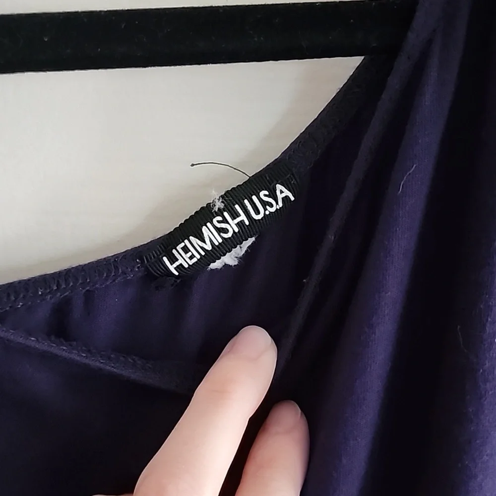Navy Blue One Shoulder Jersey Jumpsuit - Picture 5 of 8